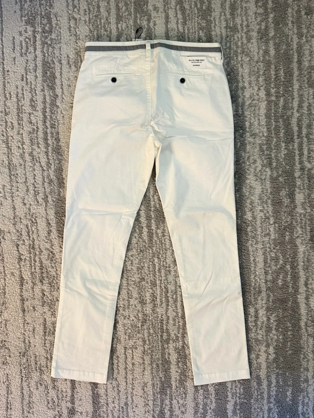 Express Men White Slim Fit Chino Pants